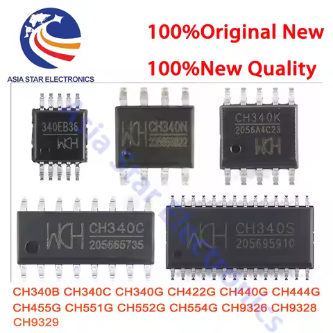 10PCS CH340B CH340C CH340G CH422G CH440G CH444G CH455G CH551G CH552G CH554G CH9326 CH9328 CH9329 340