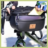 [lzdxwcke1] Bike Handlebar Front Bag Waterproof Reflective Front Beam Bag