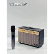 ลำโพงบลูทูธ ลำโพงช่วยสอน รุ่น SK2066 ฟรีไมค์ลอย2ตัว (ปรับแอคโค่ไมค์ได้) รองรับAUX/TF/USB/FM