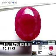 Red Beryl Utah USA Natural Bixbite Emerald Batu Zamrud Merah Ori Pink