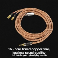 16 Core Copper Headphone Upgrade Replace Cable For (Screw) Hifiman HE6 HE5 HE400 HE500 HE600 HE300