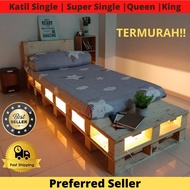 🛏️ Platform Bed Frame Murah 🛏️| Katil Pallet Super Single | Single | Queen | King | Platform Bed Fra