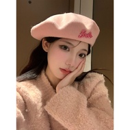 cap cap woman Sweet Pink Female Autumn Winter Beret Temperament Beret
