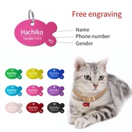 Pet accessories Cat ID Tag Pets Cat ID Name Tags Cat Collar Accessories With Telephone Sex And Name 