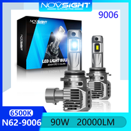 Novsight N62 HB4 9006 Bóng đèn pha LED 6500K Màu trắng mát Ánh sáng LED cực sáng cho ô tô Đèn sương