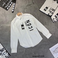 Long-sleeved white shirt and white shirt short sleeve icon dsquared2 for men QC product 2026