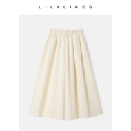 Island Old Money Vibe เสื้อแขนกุดคอตตอน กระโปรงยาว ชุดสองชิ้น ทรงหลวม สบายๆ สำหรับผู้หญิงวัย 18-25 ป