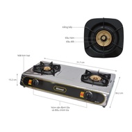 [HCM]Bếp gas đôi Rinnai RV-577 (BK) (Bạc)