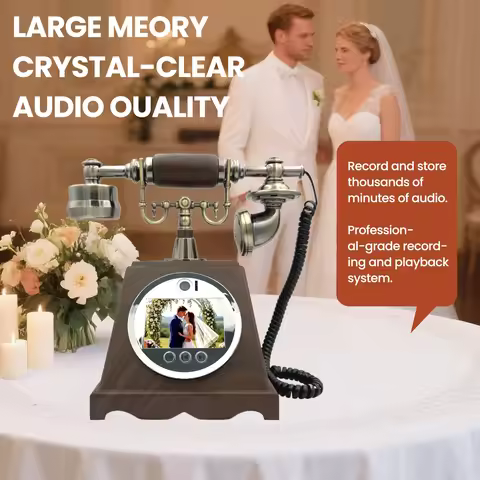 Wedding video guestbook phone, vintage phone video blessing message machine, wedding banquet video s