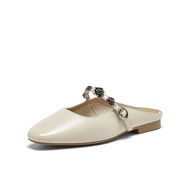 【Red Rose】BASTO Womens Mary Jane/Mules Flat Shoes รองเท้าแมรี่เจน รองเท้าส้นแบน รองเท้ามูเล่ รองเท้า