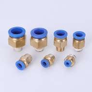 【Fast and Free Delivery】 Pneumatic Fittings Pc Pc8-M6/m8/m10/m12/m14/m16 Metric Male Thread Connecto