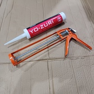 SUPER PROMO Tembakan Lem + Sealent Kaca 320 Gram Lem Kaca Aquarium Akuarium Silikon Sealant Sealent