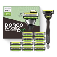 Dorco Face 6 Style Razor, Razor + 11 Blades, 1 Set