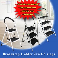 【Tuuf】STEEL LARGE BROAD STEP LADDER / ANTI SLIP / FOLDABLE / LIGHTWEIGHT (2-5 Steps)