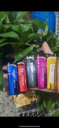 Bật Lửa Khò Tia F88 - Vỏ nhôm bóng - Hộp Quẹt Khò Tia Lửa Xanh Chống Gió - Có Bơm Ga