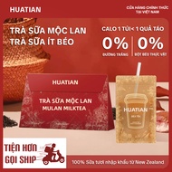 HUATIAN Milk Tea Magnolia Flavor Convenient Zip Bag, Low Kcal Drinks, 140g (20gx7 bags), Easy to Sto
