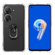 Shockproof Soft TPU Ring Holder Clear Case For ASUS Zenfone 9 8  7 6 5 3 4 10 10Z Flip Max Pro M1 M2