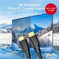 New Vention HDMI 21 Cable High Speed 48Gbps 4K@120Hz 8K 60Hz HDMI Cable for PS4 and TV Kabel HDMI 21