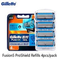 Gillette Fusion 5 ProShield Chill Razor Blade Mens Shaving Razor 5 Layers Blades Refills Shaving Mac