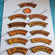 Educational service embroidery badge korpri embroidery emblem/