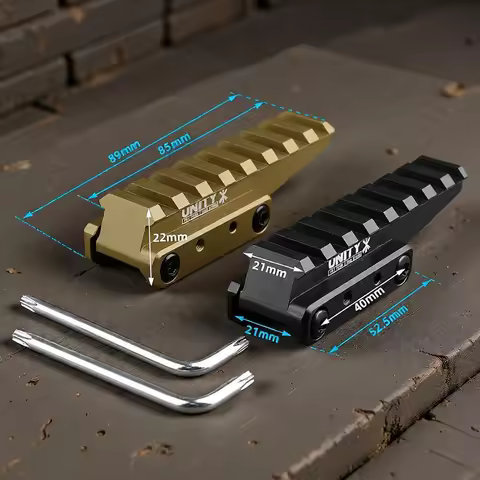 UNITY Tactical GBRS Hydra Raiser Stand - CNC Metal 20mm Picatinny Rail Scope Mount Horizontal Height