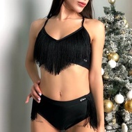 鋼管舞上衣 派對流蘇胸衣 節慶拉丁風細肩帶胸衣