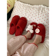 slippers for women men slippers bedroom slippers Cotton Cat & Bunny Design Autumn Winter Slippers - 