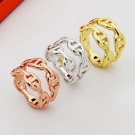 H Letter Double-Layer Hollow Multi-Pig Nose Ring Couple Double-Layer Big Small Pig Nose Ring