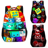 XL for Backpack Geometry Dash Student Capacity Lightweight Printing Anime School Bag LX
