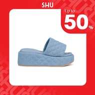 SHU PALETTE SOFT 2" ORIGINAL QUILTED WEDGES รองเท้าส้นสูง