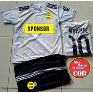 White m4dr1d Football jersey Set for Boys Ages 2-15 Years Children's futsal Football Shirt | Jersey 