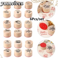 YUMEIREN 6pcs/set Blessing Greeting Words Stationery Fashion Happy Birthday Painting Drawing Supplie