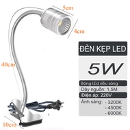 Đèn đọc sách kẹp bàn đầu giường BOFIT 5W-220V Bóng LED chiếu rọi điểm Đèn soi tranh trang trí phòng