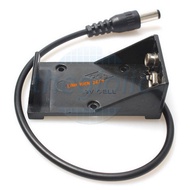 Combo 2 9V Battery Base To DC Male Jack 5.5x2.1mm