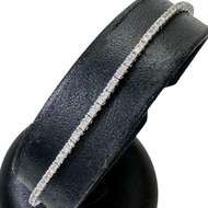 Diamond 1.00ct Bracelet, K18WG White Gold, 4.9g, 18cm, Women's [Used]