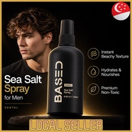 [SG In Stock]BASED SANTAL Sea Salt Spray for Men – Instant Beachy Texture, Hydrates & Nourishes, Pre