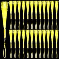 36 Pack Yellow Fiber Optic Glow Stick Wands Bulk with 3 Flashing Models for Valentine's Day St Patri