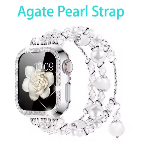 Link Bracelet Strap for Apple Watch Series 6 5 4 SE 7 8 Band 38mm 42mm Elastic Strap for Iwatch 44mm