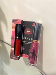 [free postage] Sephora lip stain & too faced melted latex lipstick