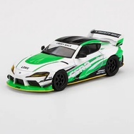 MINI GT MGT00308 LBWK LB WORKS TOYOTA GR SUPRA CSR2 1/ GREEN WHITE64