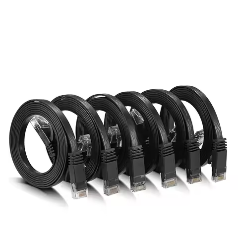 6Pack 50Cm 1M 2m 3m 5m 10m 30M 98FT Kabel CAT6 Flat Utp Ethernet Netwerk Kabel RJ45 patch Lan Kabel 