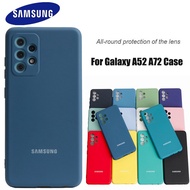 Samsung Galaxy A52 A72 Case Soft-Touch Back Protective Shell Silky Silicone A 52 A72 4G 5G Mobile Phones Cover