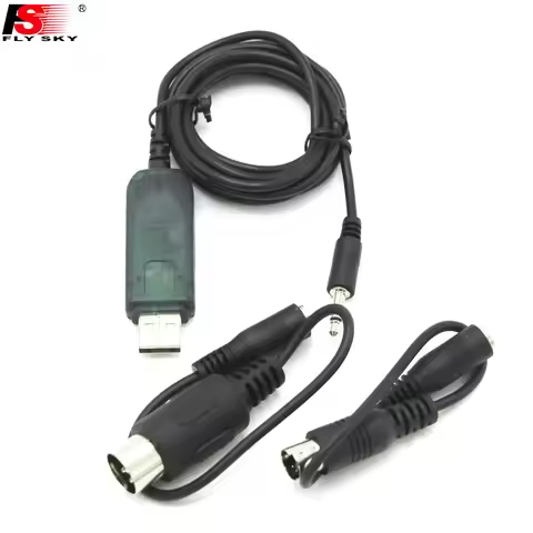 Flysky FS-SM100 USB Flight Simulator Adapter Cable for Flysky FS-i6 FS-i4 FS-TH9X FS-T4B FS-GT3 FS-G
