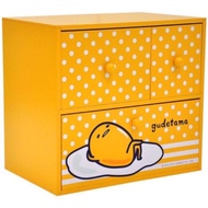 [Romantic Specialty Store] Wooden Egg Yolk Multifunctional Three-Draw Box Storage Desk GU-630034