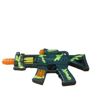 Toy Machine Gun Robust Rifle Assault Loud Sounds & Lights