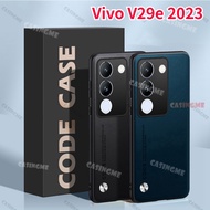 Vivo V29e 2023 Luxury Plain Leather Casing Shockproof Phone Case For Vivo V29e V 29 29V V29E VivoV29