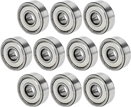 A ABSOPRO 6301ZZ Deep Groove Ball Bearing P6 12 x 37 x 12 mm Lubricated Bearings Double Metal Seal B