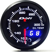 2 inch Oil Temperature Gauge with 7 Color Apply to Common car Digital Display Gauge 52mm Auto Gauge 