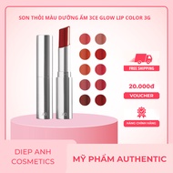 3CE Stylenanda Glow Lip Color Moisturizing Lipstick 3g| 3CE Specialized Lip Balm for Dry Lips