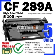 5x Compatible to CF289A CF289X H* 89A H*89A CF 289X for H* LaserJet Enterprise M507 M507dn M507x M52